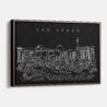 Framed Las Vegas Canvas Print - Main - Dark