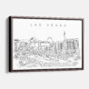 Framed Las Vegas Canvas Print - Main - Light