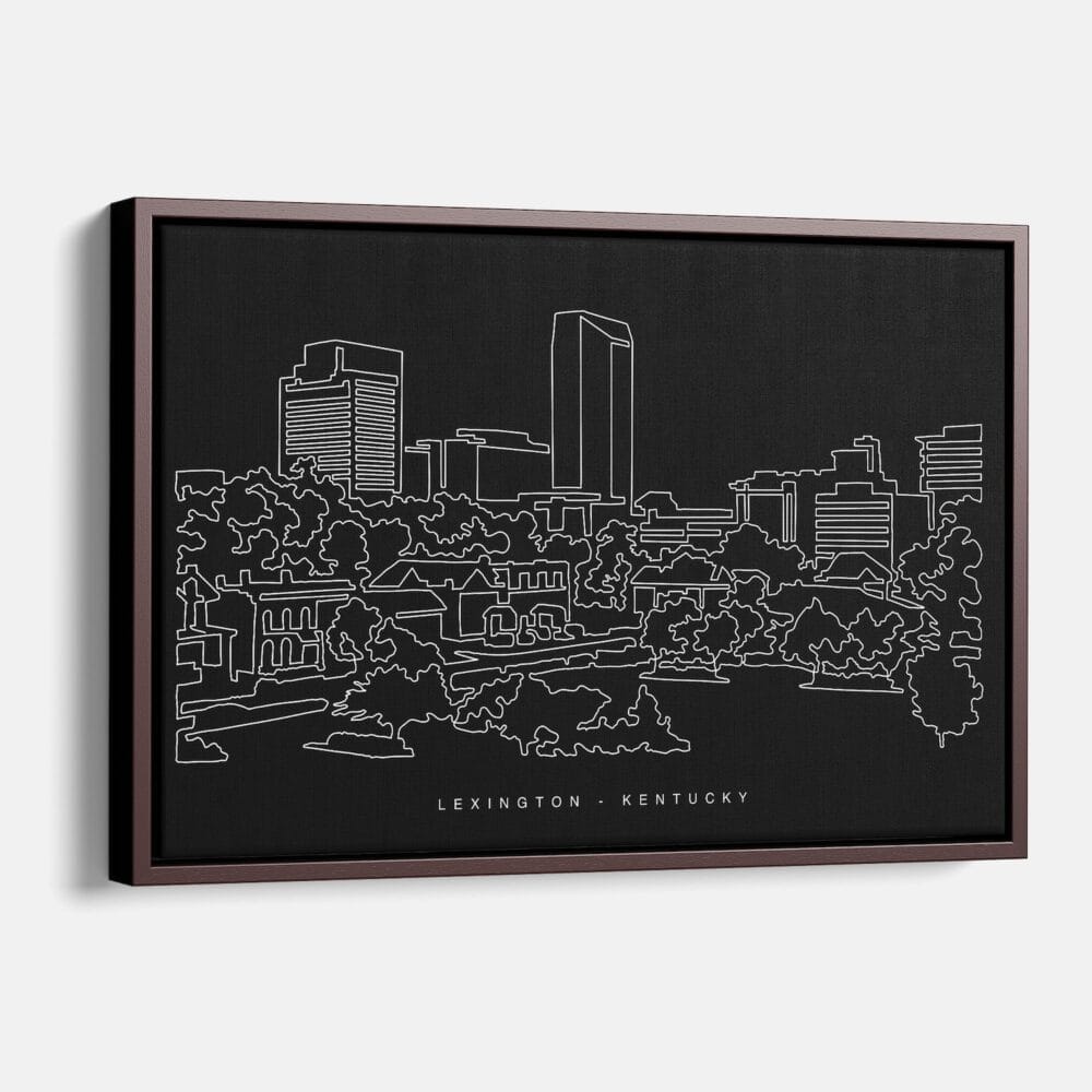Framed Lexington Canvas Print - Main - Dark Framed Lexington Canvas Print - Main - Dark