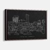 Framed Lexington Canvas Print - Main - Dark