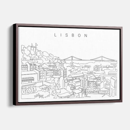 Lisbon Skyline Canvas Print