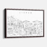 Framed Lisbon Canvas Print - Main - Light