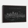 Framed Little Rock Canvas Print - Main - Dark