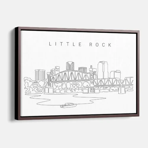 Little Rock Skyline Canvas Print