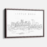 Framed Little Rock Canvas Print - Main - Light