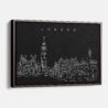 Framed London Big Ben Clock Tower Canvas Print - Main - Dark