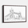 Framed London Tower Bridge Canvas Print - Main - Light