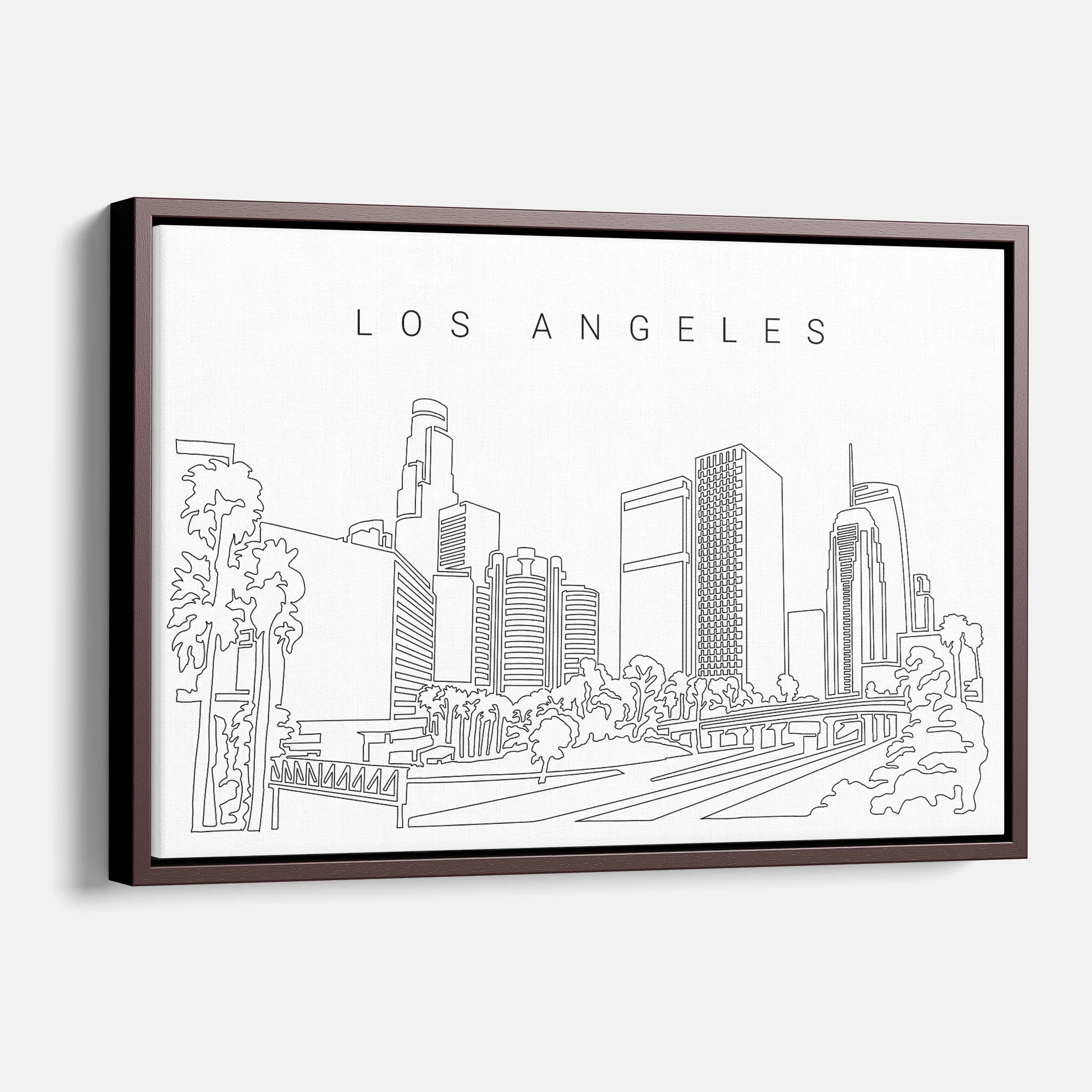 Los Angeles Skyline Canvas Print