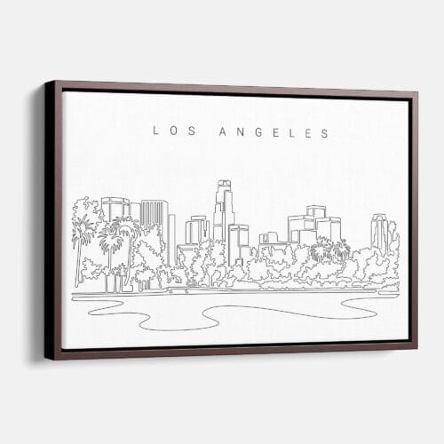 Los Angeles Skyline Canvas Art Print