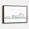 Framed Louisville Canvas Print - Main - Light