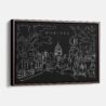 Framed Madison Canvas Print - Main - Dark