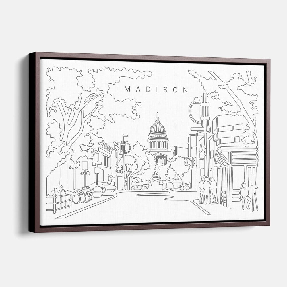 Framed Madison Canvas Print - Main - Light
