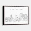 Framed Manchester Canvas Print - Main - Light