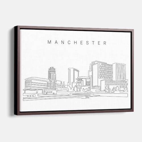 Manchester Skyline Canvas Print
