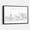 Framed Manchester Canvas Print - Main - Light