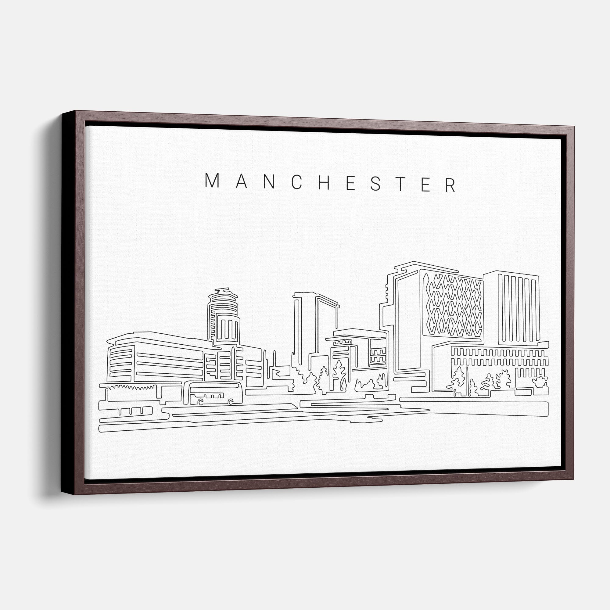 Manchester Skyline Canvas Print