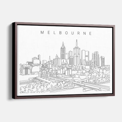 Melbourne Skyline Canvas Print