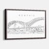 Framed Memphis Canvas Print - Main - Light