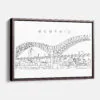 Framed Memphis Canvas Print - Main - Light