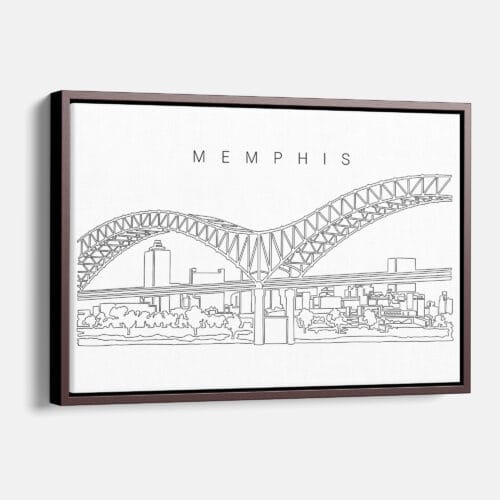 Memphis Skyline Canvas Print