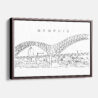 Framed Memphis Canvas Print - Main - Light