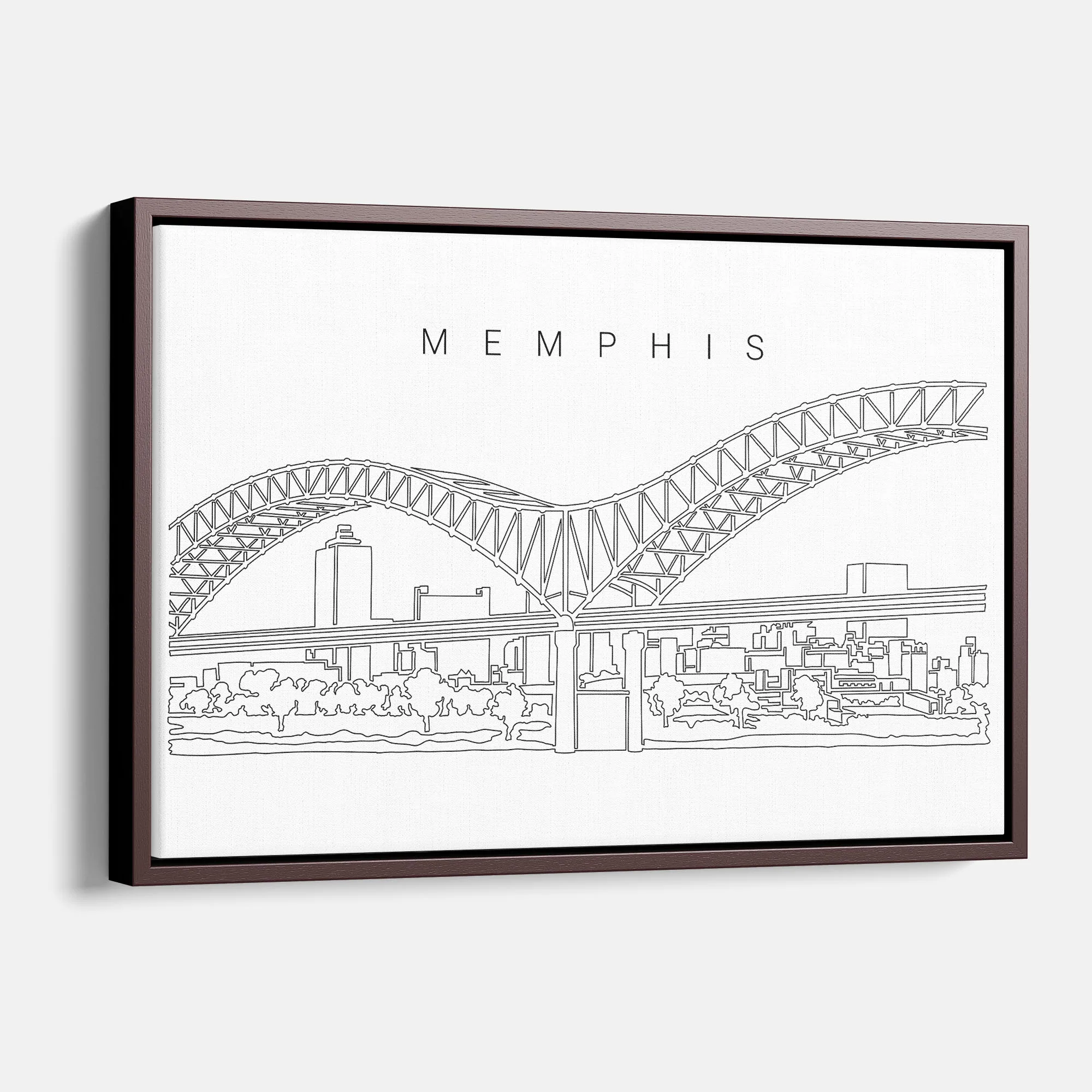 Memphis Skyline Canvas Print