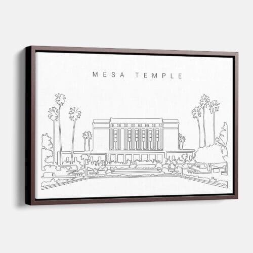 Mesa Temple Canvas Print