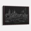 Framed Mexico City Canvas Print - Main - Dark