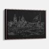 Framed Mexico City Canvas Print - Main - Dark