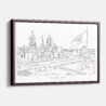Framed Mexico City Canvas Print - Main - Light