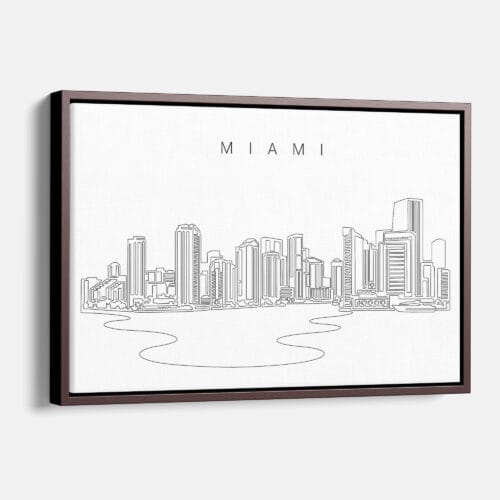 Miami Skyline Canvas Print