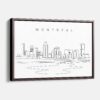 Framed Montreal Canvas Print - Main - Light