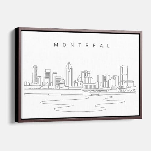 Montreal Skyline Canvas Print