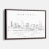 Framed Montreal Canvas Print - Main - Light