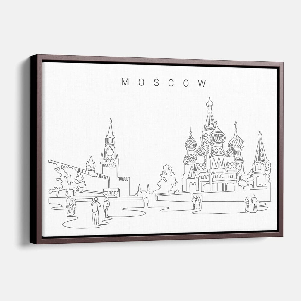 Framed Moscow Canvas Print - Main - Light