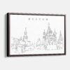 Framed Moscow Canvas Print - Main - Light