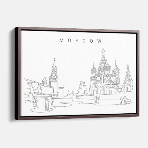 Moscow Skyline Canvas Print