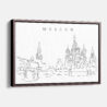 Framed Moscow Canvas Print - Main - Light