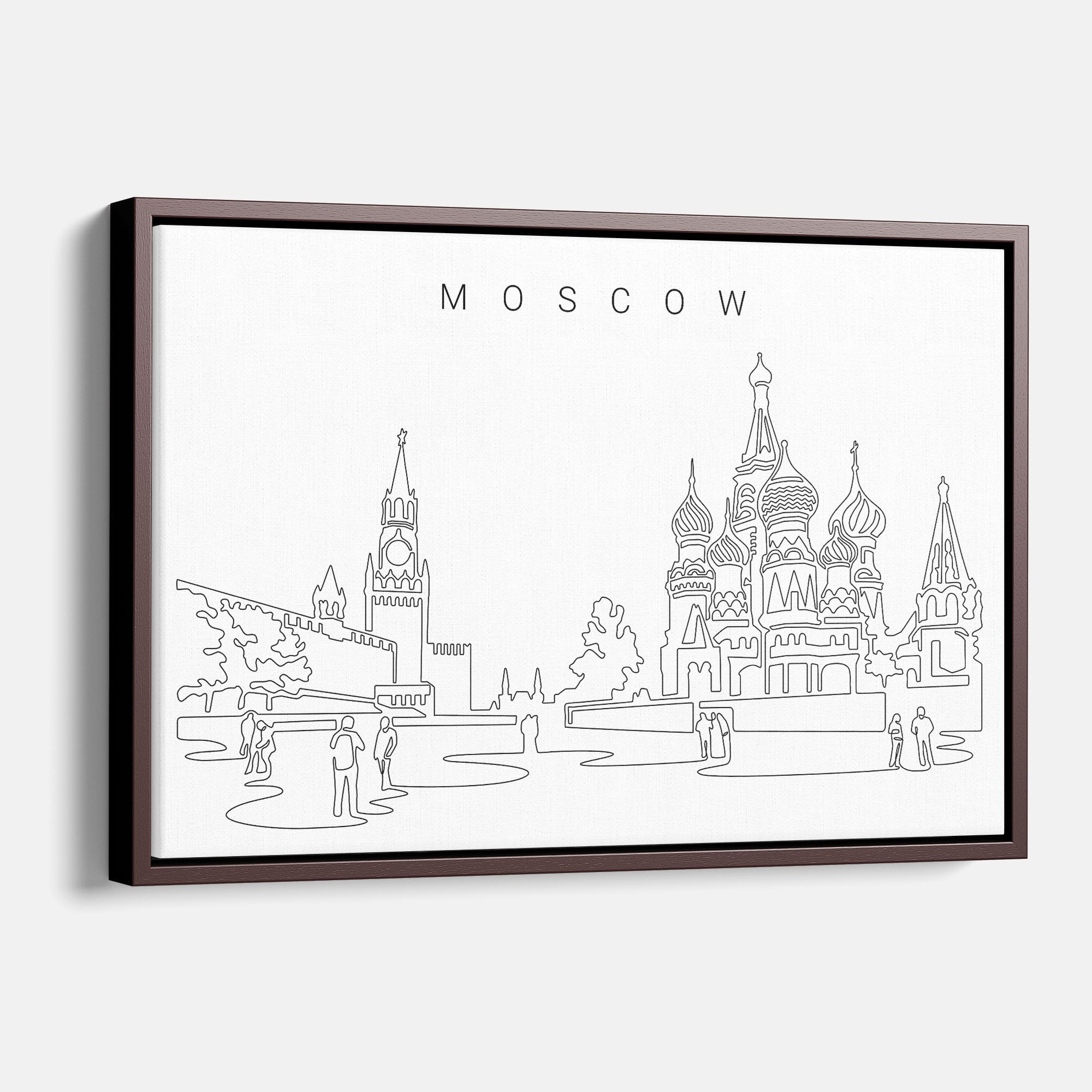 Moscow Skyline Canvas Print