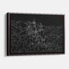 Framed Neuschwanstein Canvas Print - Main - Dark