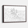 Framed Neuschwanstein Canvas Print - Main - Light