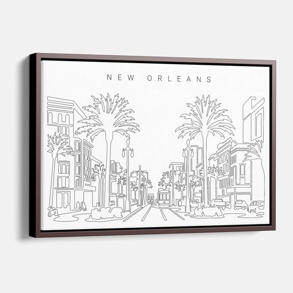 Framed New Orleans Canvas Print - Main - Light