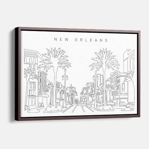 New Orleans Skyline Canvas Art Print