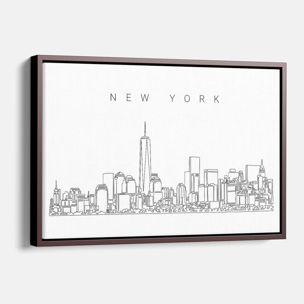 Framed New York City Canvas Print - Main - Light