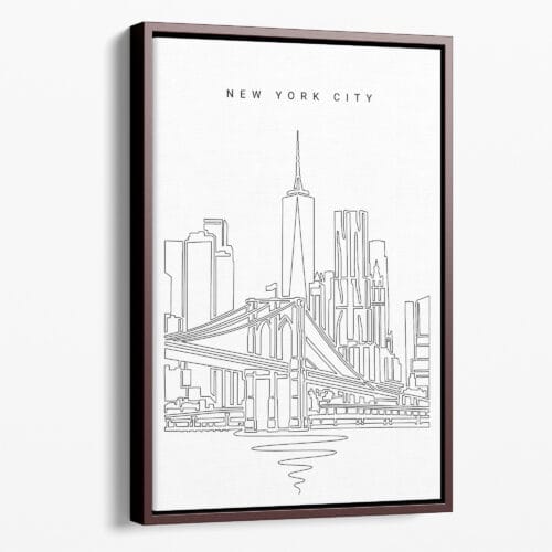 New York City Canvas Art Print - Portrait