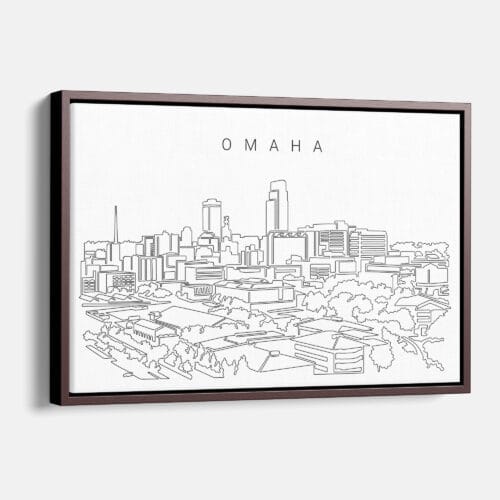 Omaha Skyline Canvas Art Print