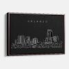 Framed Orlando Canvas Print - Main - Dark