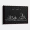 Framed Orlando Canvas Print - Main - Dark