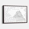 Framed Osaka Canvas Print - Main - Light