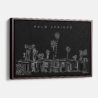 Framed Palm Springs Canvas Print - Main - Dark